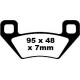 BRAKE PAD EBC ATV FA395X