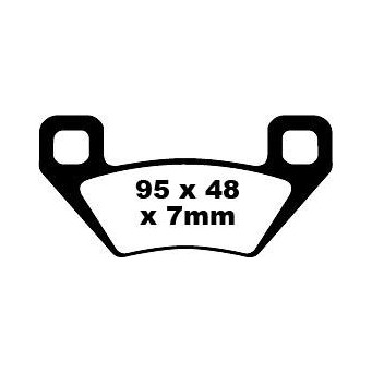 BRAKE PAD EBC ATV FA395X