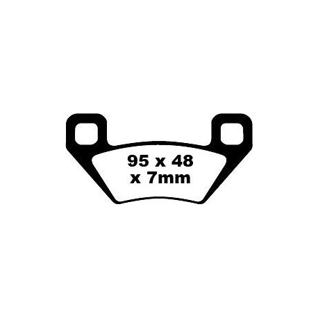 BRAKE PAD EBC ATV FA395X