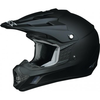 HELMET FX17 FLAT BLACK LG