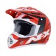 HELMET FX17 RD/BK/WH XL