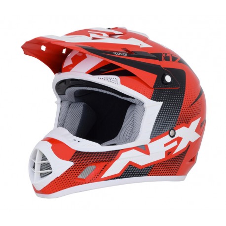 HELMET FX17 RD/BK/WH XL