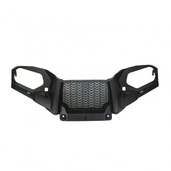 BUMPER, FRONT FASCIA, BLACK