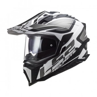 KASK LS2 EXPLORER CZARNO BIALY ROZ XL