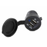 GNIAZDO ŁADOWANIA 2X USB Z DIODĄ LED