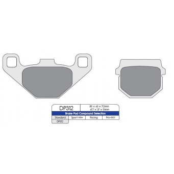 KLOCKI HAMULCOWE MX/ATV KAWASAKI/SUZUKI F/R