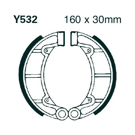 BRAKE SHOE EBC 532